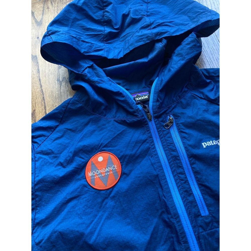 Patagonia Houdini Rain Jacket Womens Medium Windbreaker Blue Ultralight Hiking - Picture 4 of 11